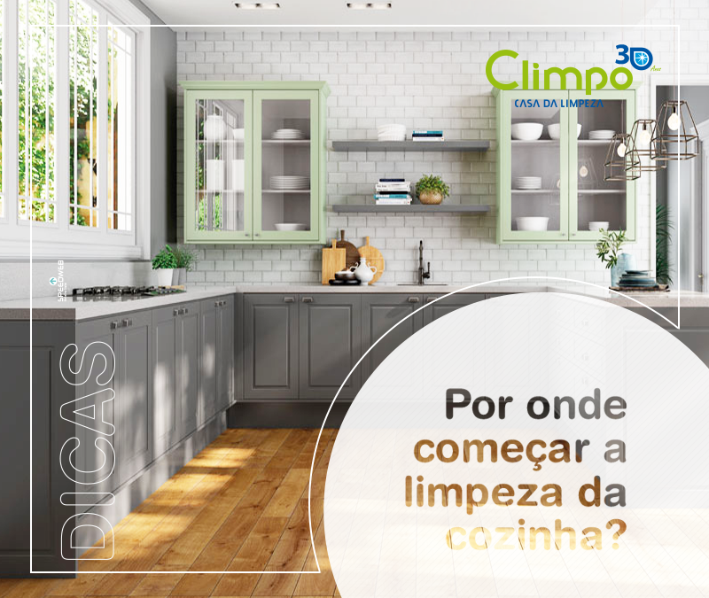 Como fazer a limpeza da cozinha?