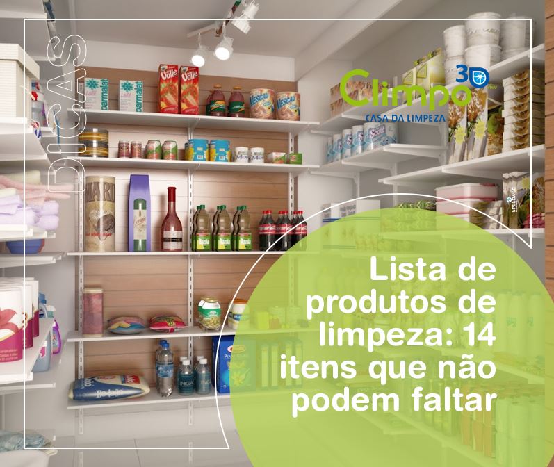 Lista de produtos de limpeza: 14 itens que não podem faltar