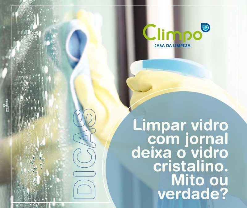 Limpar o vidro com jornal deixa o vidro cristalino. Mito ou Verdade?